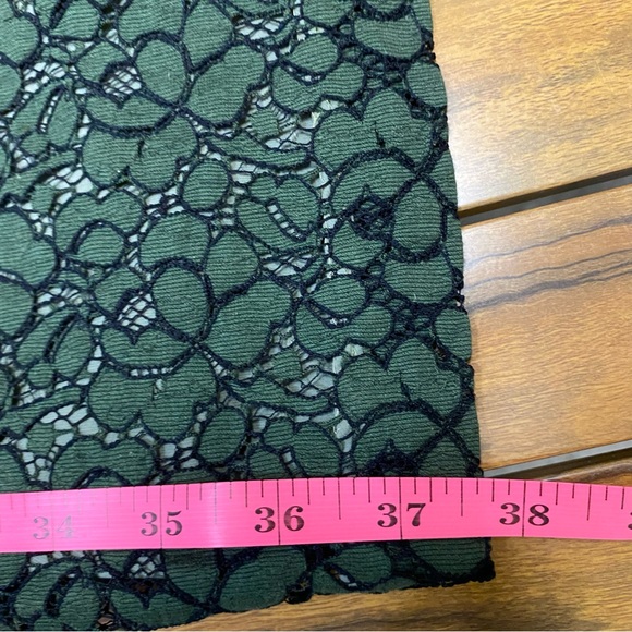 Tory Burch Women’s Mariana Dress Size 4 Lace Jacquard Douglas Fir Designer NWT - Picture 14 of 14